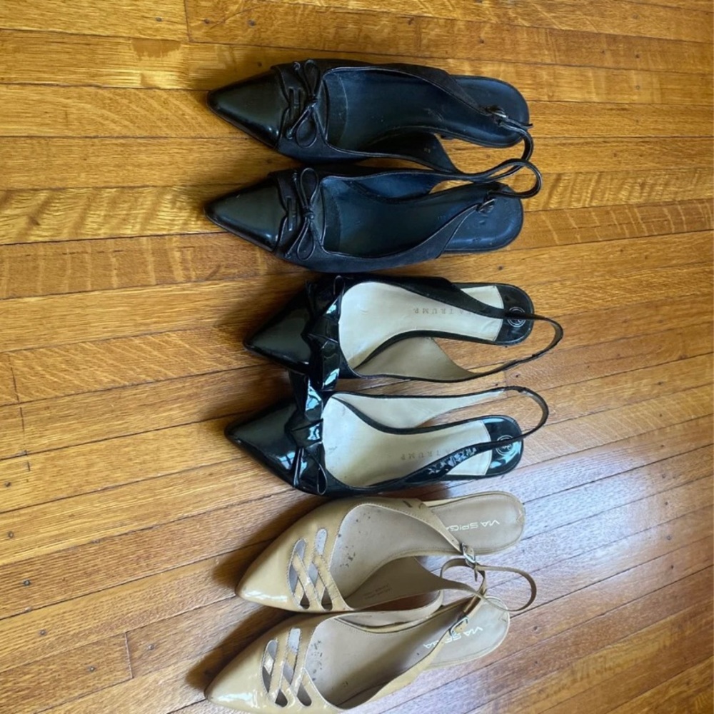 Bundle 3 sling back heels